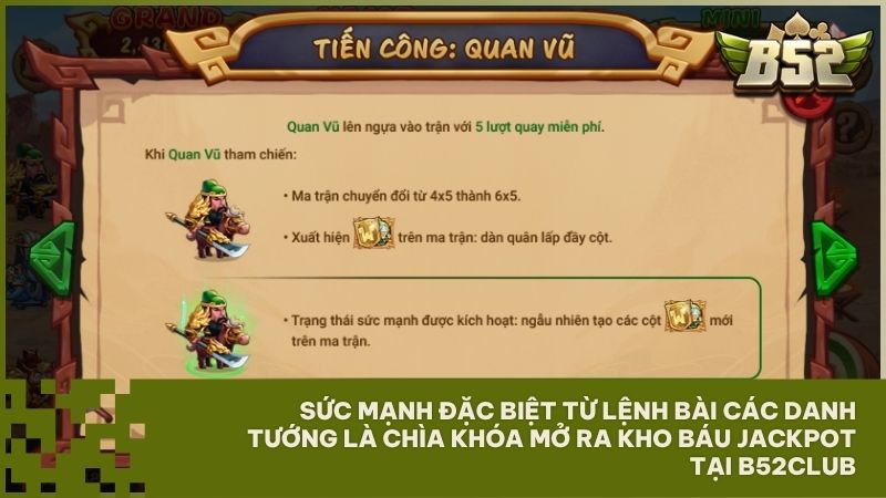 Nắm trọn bí quyết điều binh khiển tướng giúp người chơi dễ dàng săn hũ Grand cực lớn