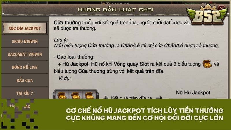 Cơ chế nổ hũ Jackpot với số tiền tích lũy khổng lồ đang chờ đón người may mắn