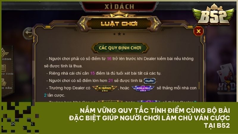 Chi tiết cách tính điểm cùng bộ bài đặc biệt giúp người chơi nắm chắc luật để tự tin thắng lớn