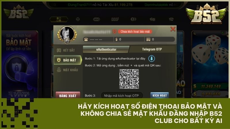 nhung luu y bao mat khi dang nhap b52club - Hướng Dẫn Đăng Nhập B52 Club & Cách Lấy Lại Mật Khẩu Qua LiveChat Chi Tiết